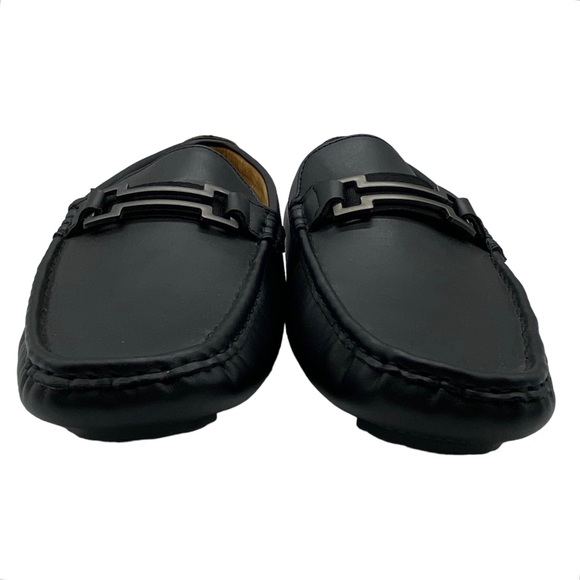 Bruno Marc Penny Loafers Men's Black Vegan Leather Slip On Size 10.5 - Picture 4 of 10
